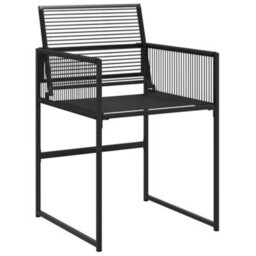Walplus 9 Piece Garden Outdoor Dining Set Suitable For Backyard, Patio Black Poly Rattan - thumbnail 6