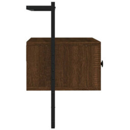 Walplus Tv Cabinet Wall-Mounted Brown Oak 60.5X30X51 Cm Engineered Wood - thumbnail 4