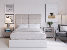 Snuggle Beds Hayden Ottoman Bed Frame - Ivory - Double - thumbnail 3