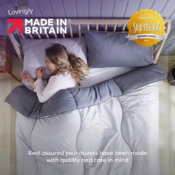 Slumberdown Coverless Duvet Single 10.5 Tog 2N1 Design Matching Pillow Case Reversible All Year Round Embossed Cover Washable - thumbnail 9