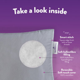 Slumberdown Coverless Duvet Single 10.5 Tog 2N1 Design Matching Pillow Case Reversible All Year Round Embossed Cover Washable - thumbnail 6