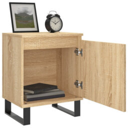 Berkfield Elegant Bedside Cabinets 2 Pcs Sonoma Oak 40X30X50 Cm Engineered Wood - thumbnail 4
