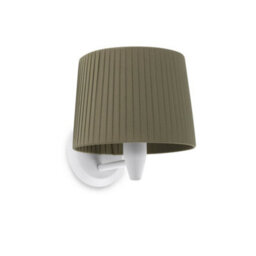 Luminosa Lighting Luminosa Samba Wall Light With Shade White,green, E27 - thumbnail 1