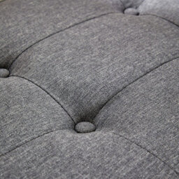 Home Source Verona Sleigh Style Window Bench Storage Seat Charcoal Grey - thumbnail 6