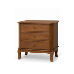 Melody Maison Pair Of Dark Wood 3 Drawer Extra Wide Bedside Tables - Ashwell Range - thumbnail 6