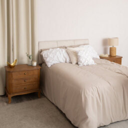 Melody Maison Pair Of Dark Wood 3 Drawer Extra Wide Bedside Tables - Ashwell Range - thumbnail 4