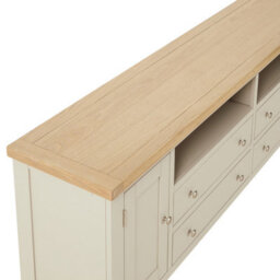 The Furniture Market Cheshire Dove Grey Painted Xxl Widescreen Tv Unit Stand Up To 100 Tv Size - thumbnail 8