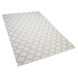 Beliani Outdoor Rug Aksu Beige 140 X 200 Cm Reversible - thumbnail 5