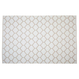 Beliani Outdoor Rug Aksu Beige 140 X 200 Cm Reversible - thumbnail 7