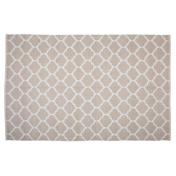 Beliani Outdoor Rug Aksu Beige 140 X 200 Cm Reversible - thumbnail 8