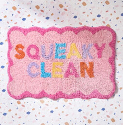 OHS Bath Mat Non Slip Rug Shower Textured Shaggy Absorbent Bathroom Squeaky Clean - thumbnail 2