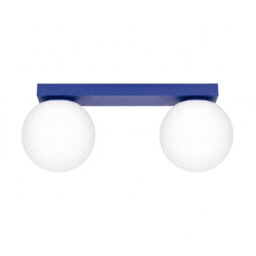 Sollux Lighting Yoli Steel/glass Ultramarine 2 Lights Minimalist Ceiling Lamps - thumbnail 1