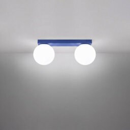 Sollux Lighting Yoli Steel/glass Ultramarine 2 Lights Minimalist Ceiling Lamps - thumbnail 3