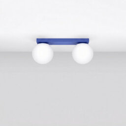 Sollux Lighting Yoli Steel/glass Ultramarine 2 Lights Minimalist Ceiling Lamps - thumbnail 2