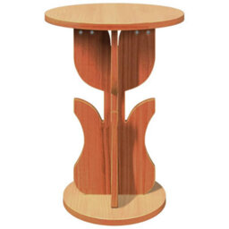 Berkfield Side Table Wax Brown Solid Pine Wood - thumbnail 6