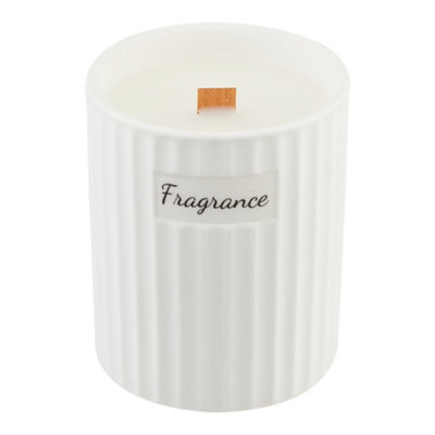 Thehotsale Indoor White Ceramic Wood Wick Soy Wax Gardenias Scented Candle - image 1