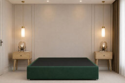"Nexus Kyoto Plush Divan, Emerald, 26"" Headboard, 2 Drawers Same Side, Open Coil Mattress, Single" - thumbnail 5