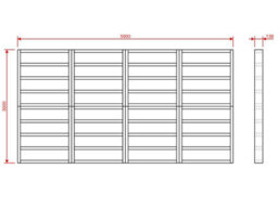 Arbor Garden Solutions Wooden Shed Bases 20X10 (W-442Cm X D-300Cm), Made Of 38mm X 140mm - thumbnail 2