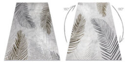 RugsX Carpet Allure 8752 Palm Leaves - Structural, Stylish, Glamour Grey Gold 200X290 Cm - thumbnail 3