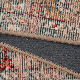 Loomed Beige Grey Distressed Vintage Washable Living Room Area Rug 80Cm X 150Cm - thumbnail 8