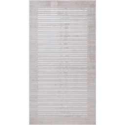 Livabliss Lustro-Modern Grey Off-White Beige Striped Living Dining Bedroom Rug 80 X 150 Cm Easy Care, Non Shedding - thumbnail 1