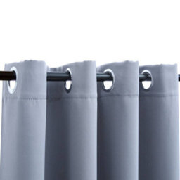 Walplus Blackout Curtain With Metal Rings Grey 290X245 Cm - thumbnail 4