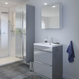 GoodHome Imandra Grey Freestanding Vanity Unit & Basin Set - Includes Nira Basin (W)604mm - thumbnail 5
