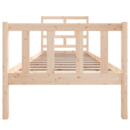 Berkfield Bed Frame Solid Wood Pine 75X190 Cm 2Ft6 Small Single - thumbnail 4