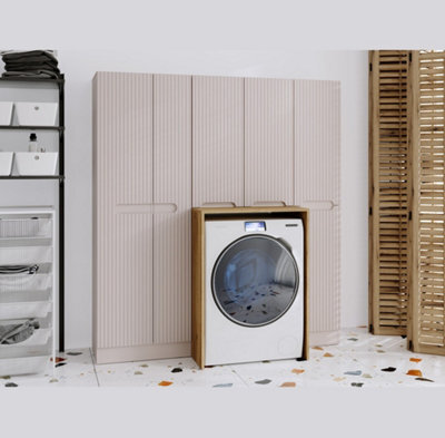 Impact Furniture Washing Machine Cabinet Bathroom Laundry Utility Room Cupboard Storage Set Nova - image 1