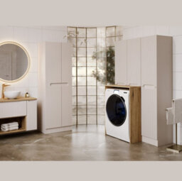 Impact Furniture Washing Machine Cabinet Bathroom Laundry Utility Room Cupboard Storage Set Nova - thumbnail 3