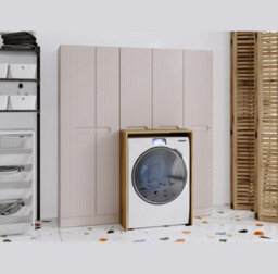 Impact Furniture Washing Machine Cabinet Bathroom Laundry Utility Room Cupboard Storage Set Nova - thumbnail 1