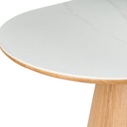 Beliani Dining Table Lockhart Light Ash Wood 180 Cm 90 Cm - thumbnail 5
