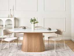 Beliani Dining Table Lockhart Light Ash Wood 180 Cm 90 Cm - thumbnail 2