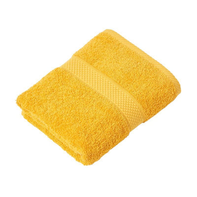 Homescapes Turkish Cotton Bath Towel, Ochre - image 1