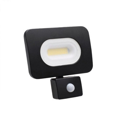 Green Lighting Gl-Fl30Pir/blk Slimline Led Floodlight With Photocell & Pir