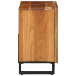 Berkfield Bathroom Sink Cabinet 62X34X58 Cm Solid Wood Acacia - thumbnail 4