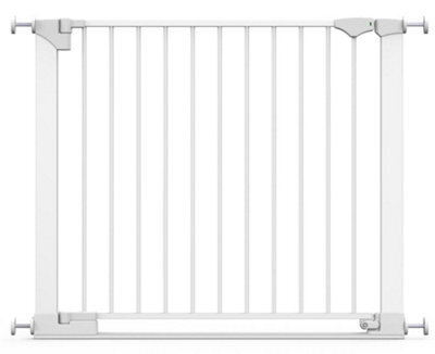 Safetots Safestep Gate, White, 89Cm - 96Cm, Extra Low Walkthough, 74Cm Extra Wide Doorway, One Piece Extra Wide Baby Gate - image 1