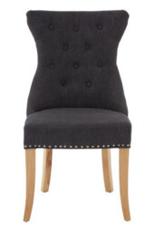 Orsina Regents Park Grey Linen Dining Chair - thumbnail 6