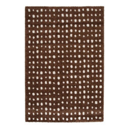 Sweeek - Indoor Rug Brown With Cream Polka Dots 150X80 Cm - Eno - thumbnail 1