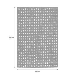 Sweeek - Indoor Rug Brown With Cream Polka Dots 150X80 Cm - Eno - thumbnail 3
