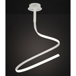 Luminosa Lighting Luminosa Nur Blanco Semi Flush Simple Lamp, 30W Led 4000K, 2400Lm, Dimmable, White/frosted Acrylic, 3Yrs Warranty - thumbnail 2