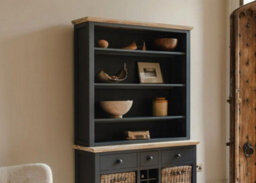 Statement Furniture Florence Navy Blue Bookcase With Adjustable Shelves, Fully Assembled Bookshelf - thumbnail 6
