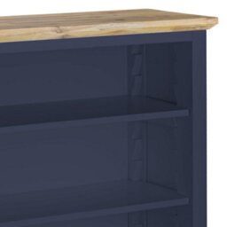 Statement Furniture Florence Navy Blue Bookcase With Adjustable Shelves, Fully Assembled Bookshelf - thumbnail 5