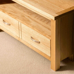 London Oak 90Cm Corner Tv Unit - Fully Assembled By Roseland Furniture - thumbnail 4
