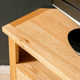 London Oak 90Cm Corner Tv Unit - Fully Assembled By Roseland Furniture - thumbnail 5