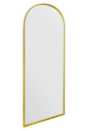 "Mirroroutlet - The Arcus - Gold Framed Arched Garden Wall Mirror 71"" X 24"" (180 X 60 Cm)" - thumbnail 4