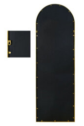 "Mirroroutlet - The Arcus - Gold Framed Arched Garden Wall Mirror 71"" X 24"" (180 X 60 Cm)" - thumbnail 5