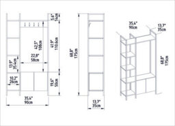 Decorotika Desalvo Study And Writing Desk Black Marble Effect And Black - thumbnail 3