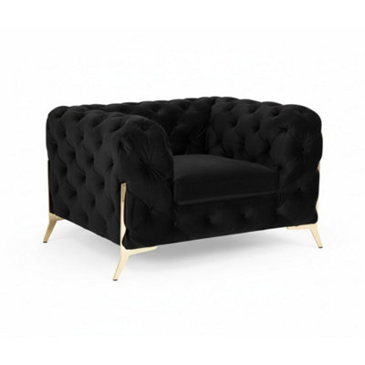 Stratus Interiors Italian Chesterfield Sofa Plush Velvet Uk Manufactured - image 1