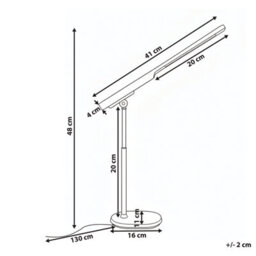 Wyld And Coco Office Desk Lamp - Magnetic Detachable Head, Stepless Dimmer, 3 Cct Modes, Usb-Powered - thumbnail 4